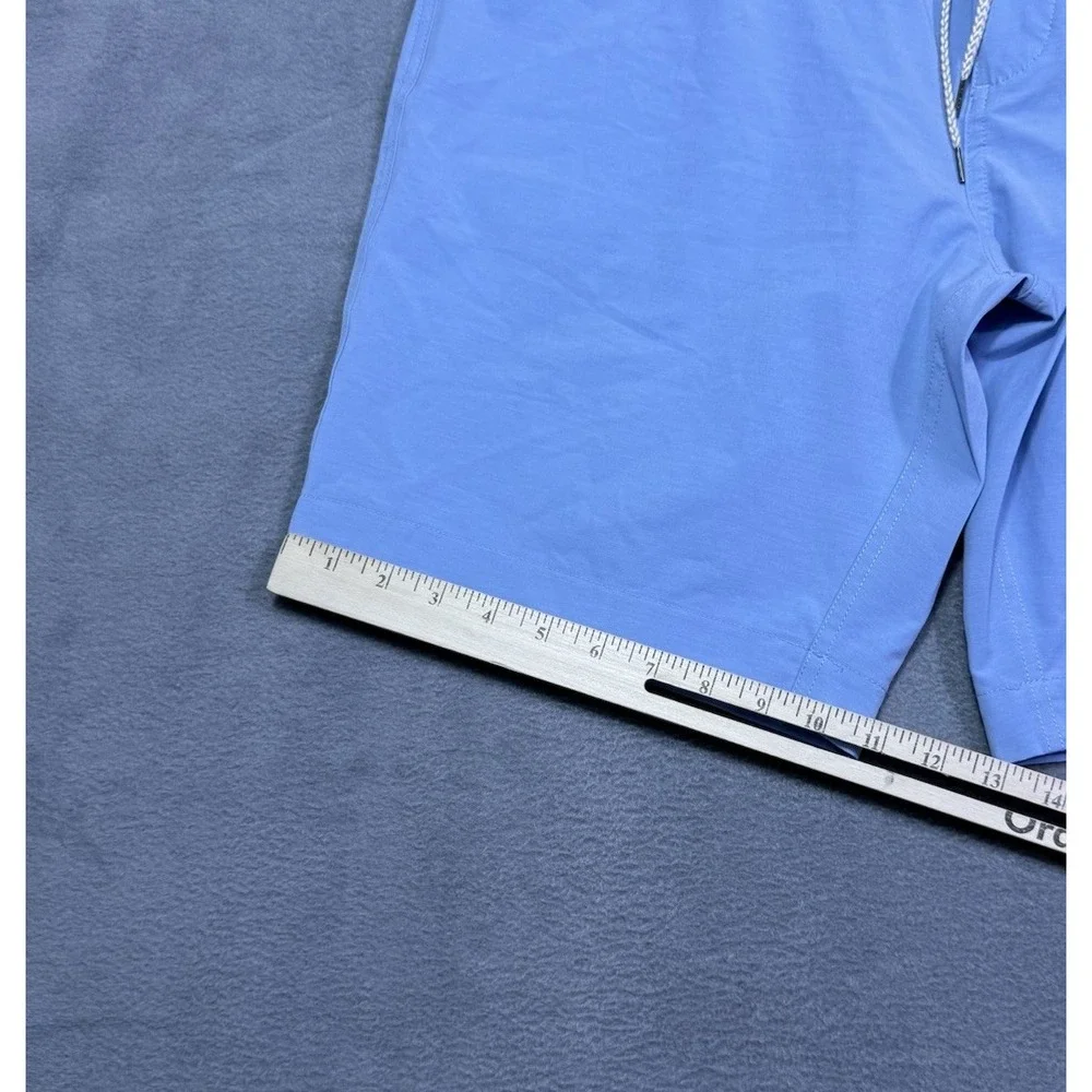 Faherty Shorts Mens 35 Baby Blue All Day Shorts Drawstring Athleisure Golf
